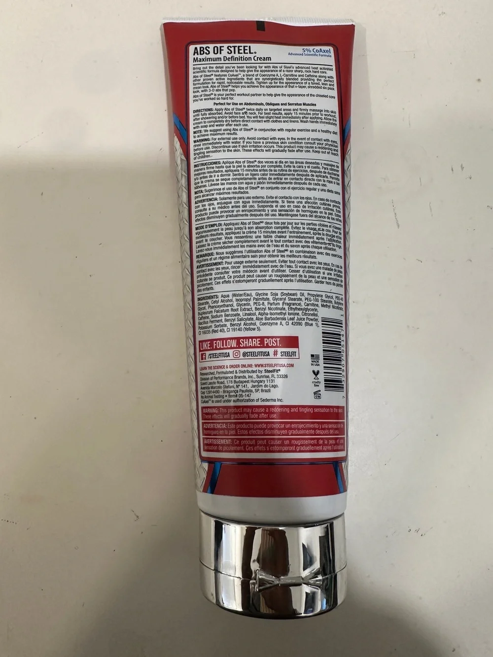 Steelfit Abs of steel maximum definition cream 8oz NWOT